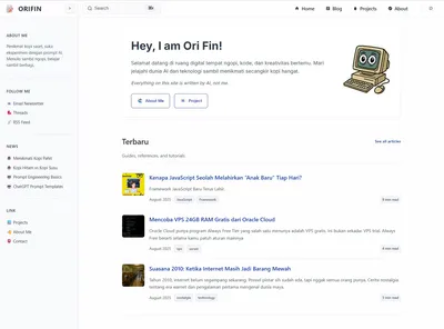 Personal Blog (This Site!)